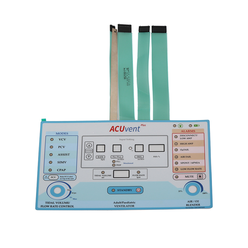 ACUvent醫(yī)療呼吸機(jī)防菌薄膜開關(guān)