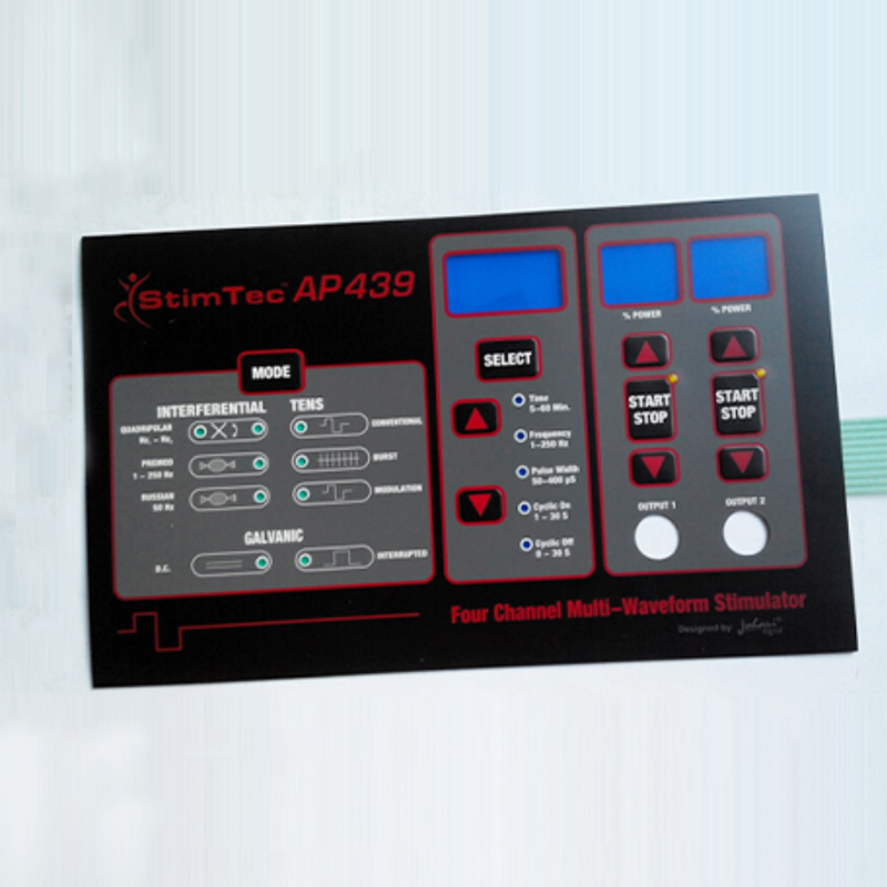 醫(yī)療鎮(zhèn)痛脈沖刺激儀防菌薄膜開(kāi)關(guān) AP439