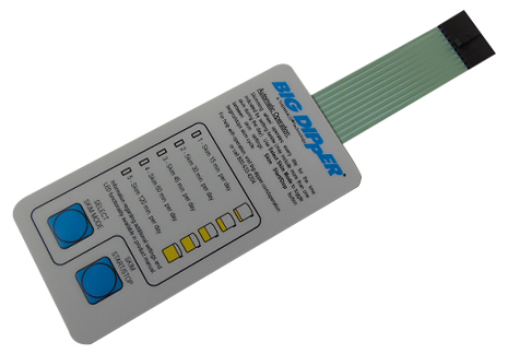 BigDipper除油脂機帶LED指示燈的薄膜開關(guān) BigDipper除油脂機帶LED指示燈的薄膜開關(guān)